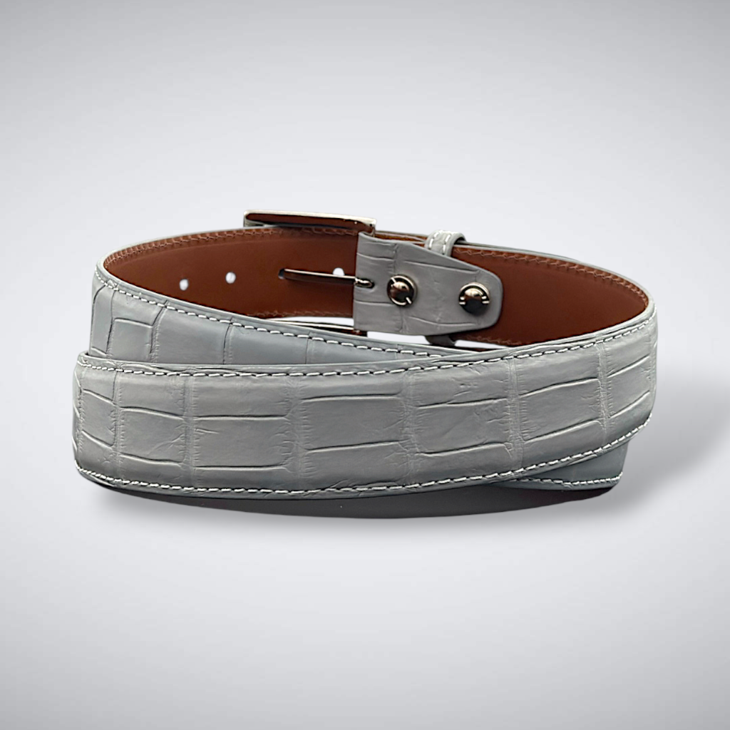 Alligator Belt — Glacier Gray | Matte
