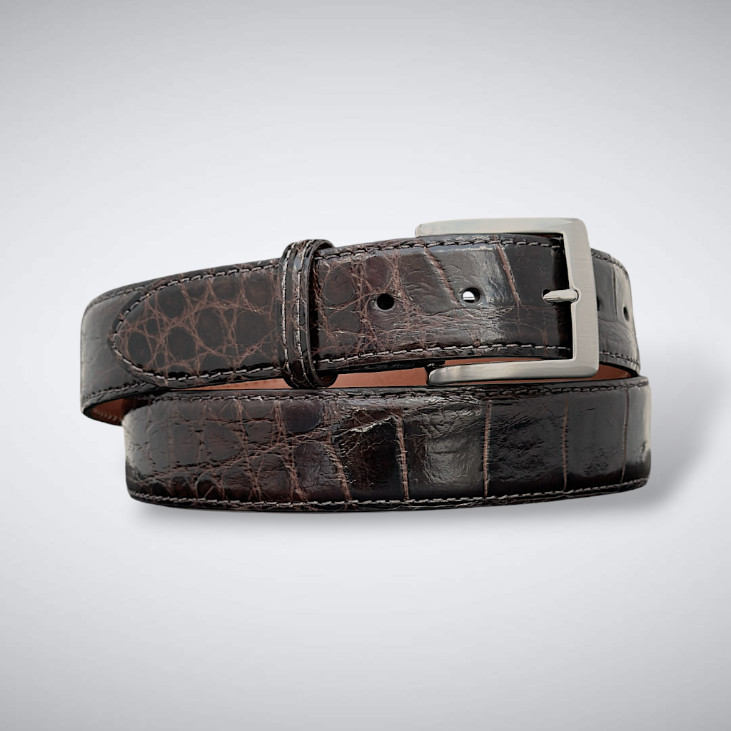 Alligator Belt — Brown | Glazed