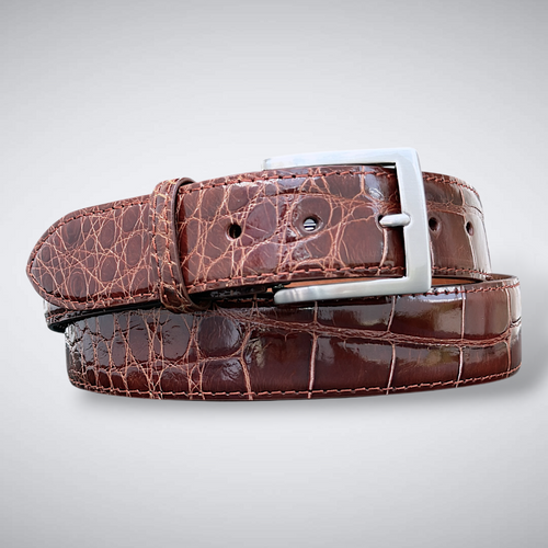 Alligator Belt — Cognac | Glazed