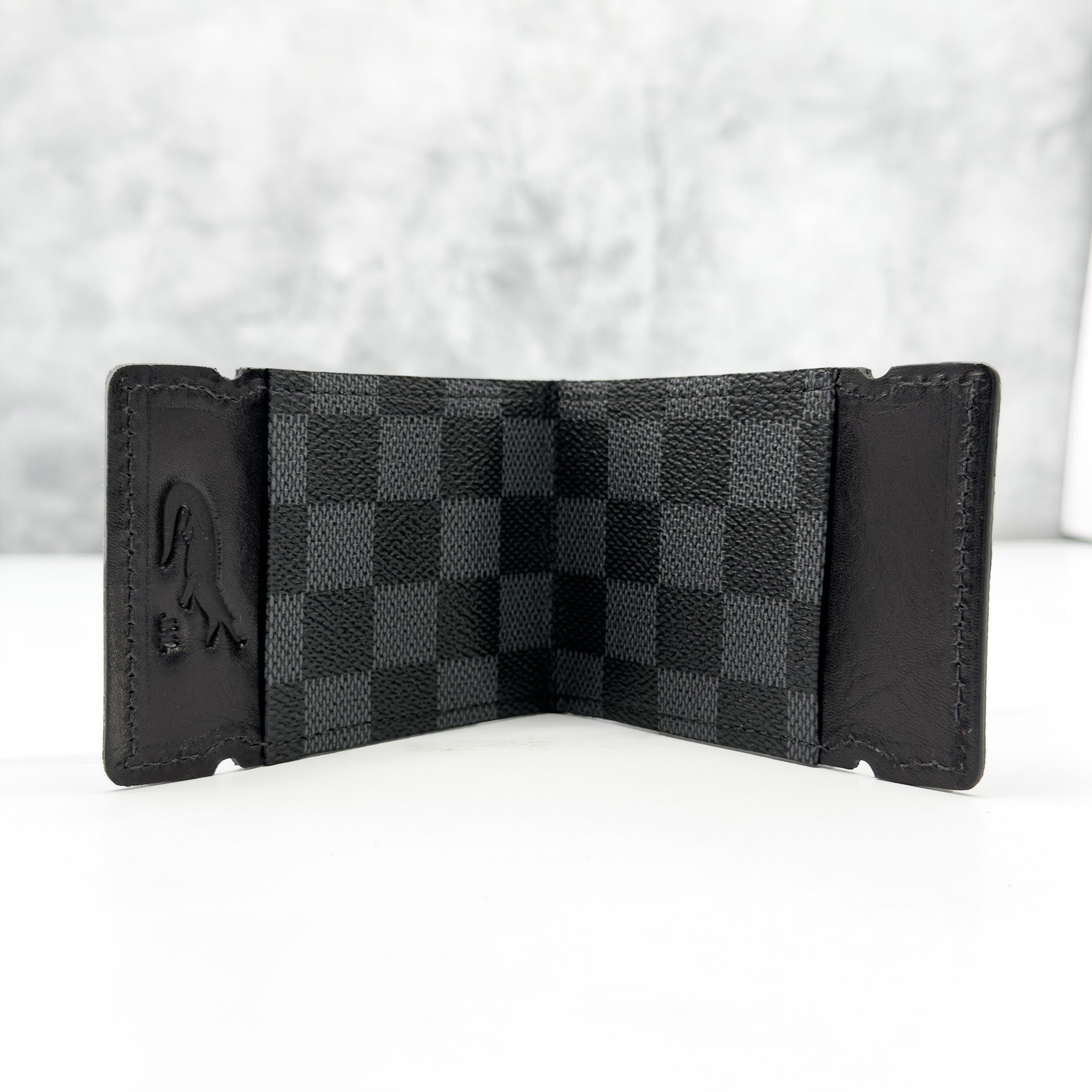 The French Connection Cash Cover: Re-purposed LV- Graphite Damier