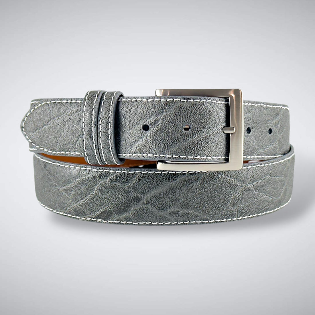 Drakensberg Elephant Belt (Grey White Stitch)