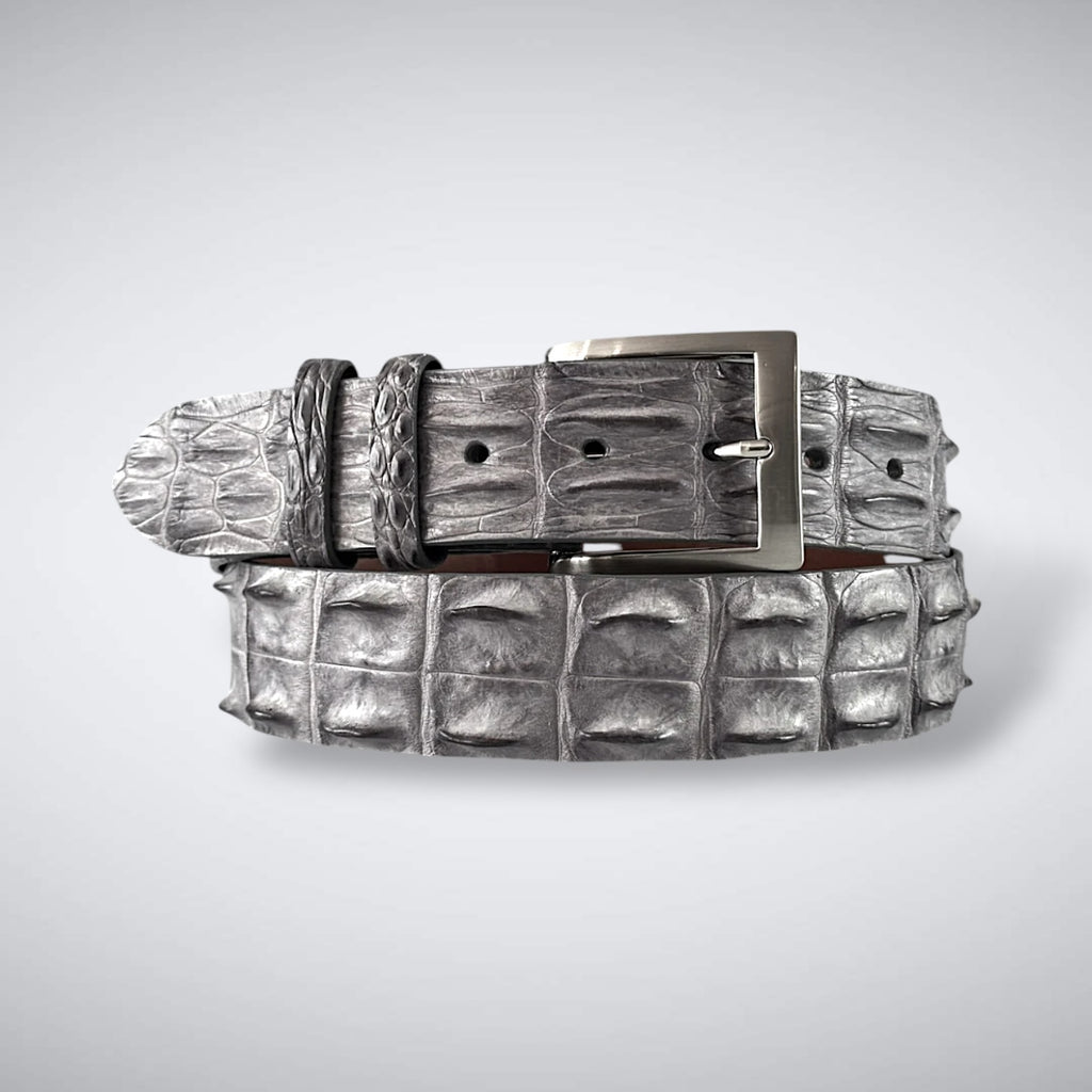 Crocodile Belt — Gray | Saltwater