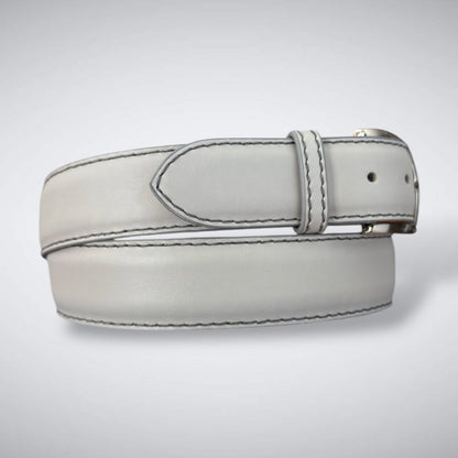 Ready To Ship Italian Calf Belt: Muirfield Mist (1.5 Width)