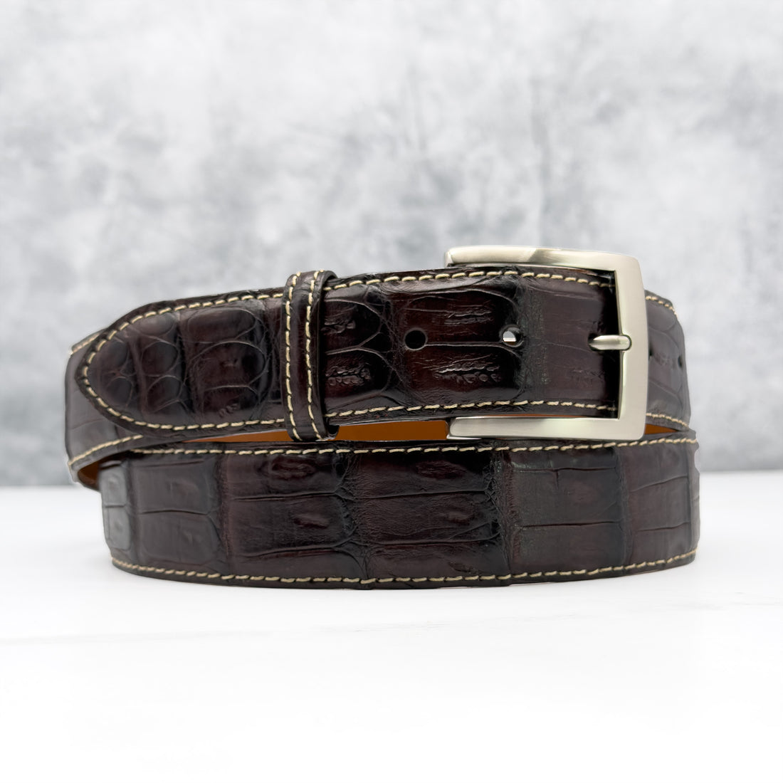 Ready To Ship Caiman Belt: Hickory Brown (1.5&quot; Width)