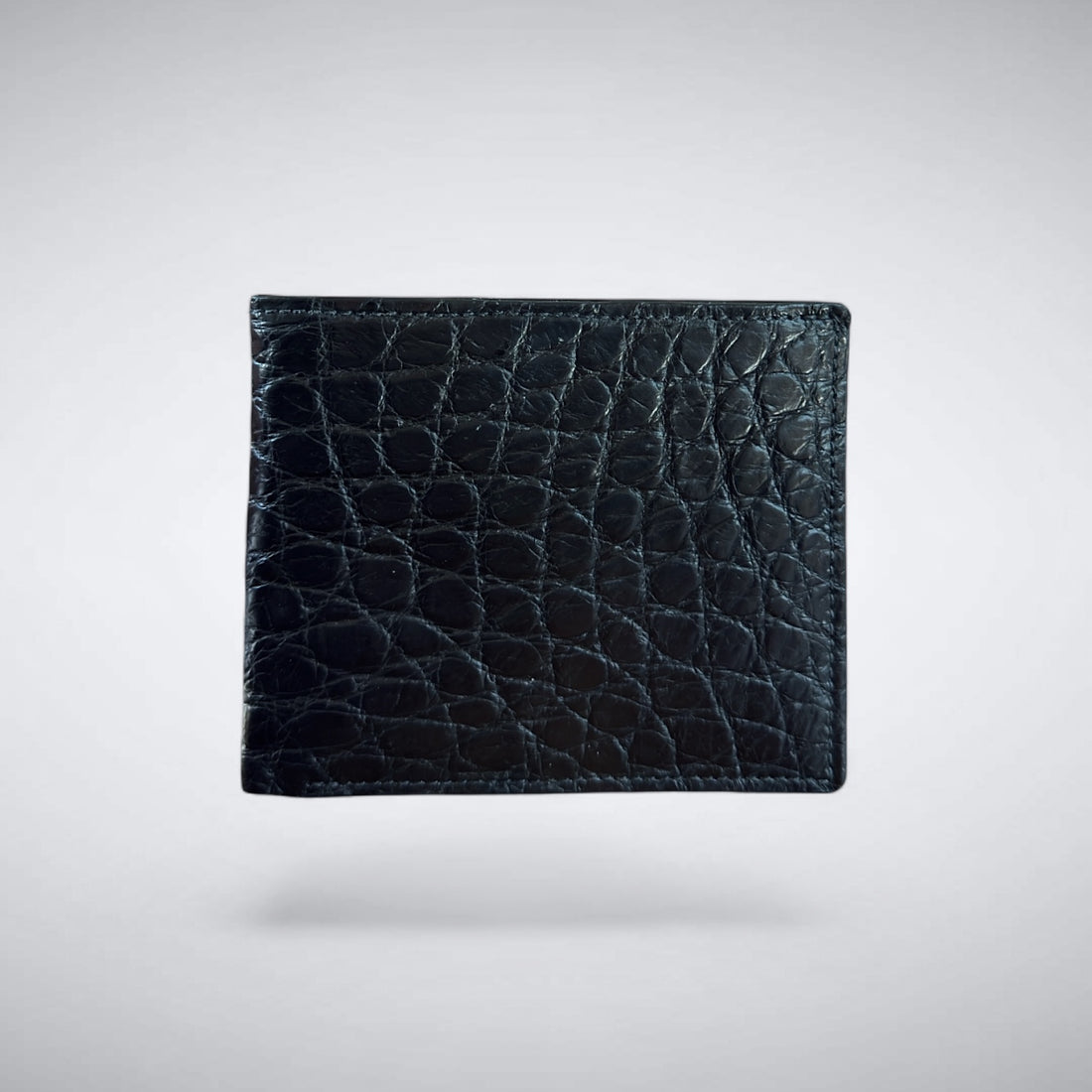 Hudson – Matte Black Alligator Wallet