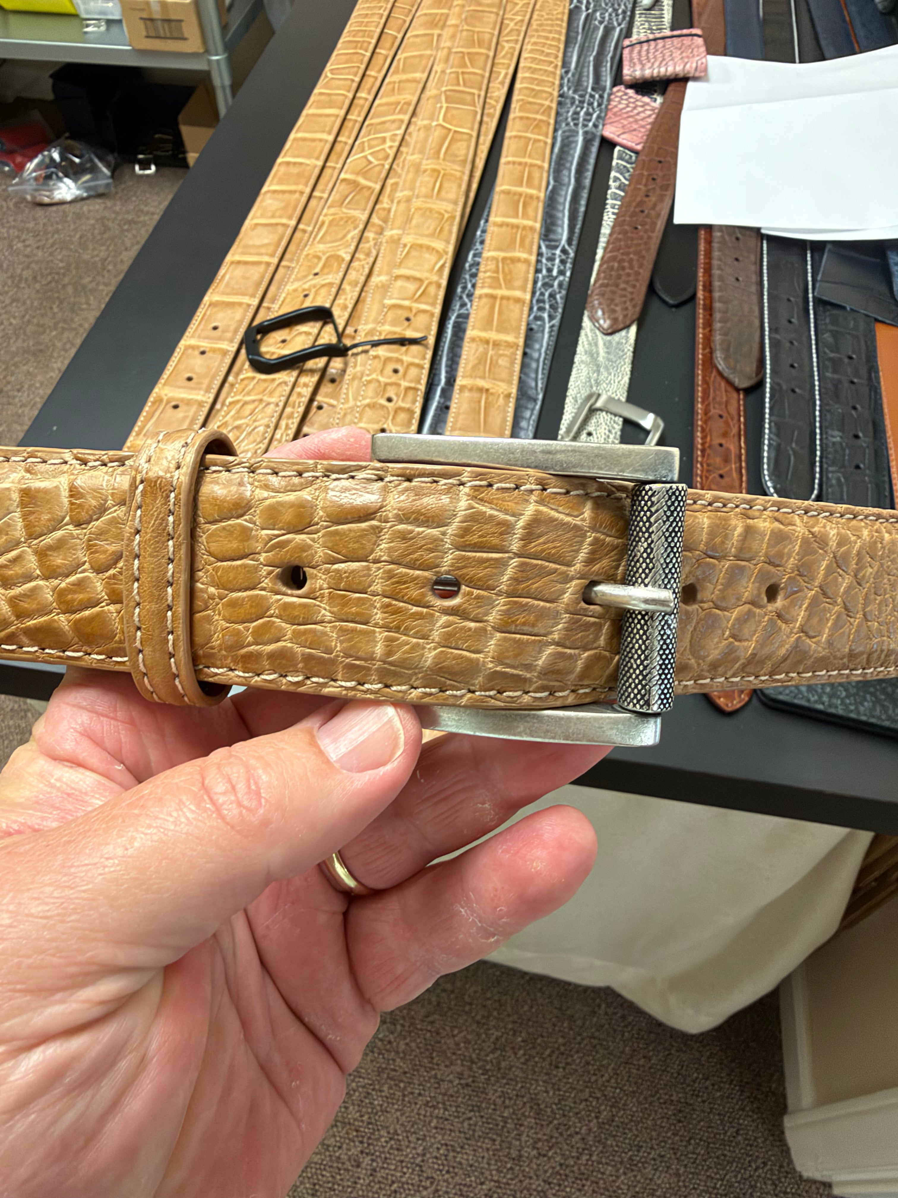 Alligator Belt — Ashford Tan | Matte