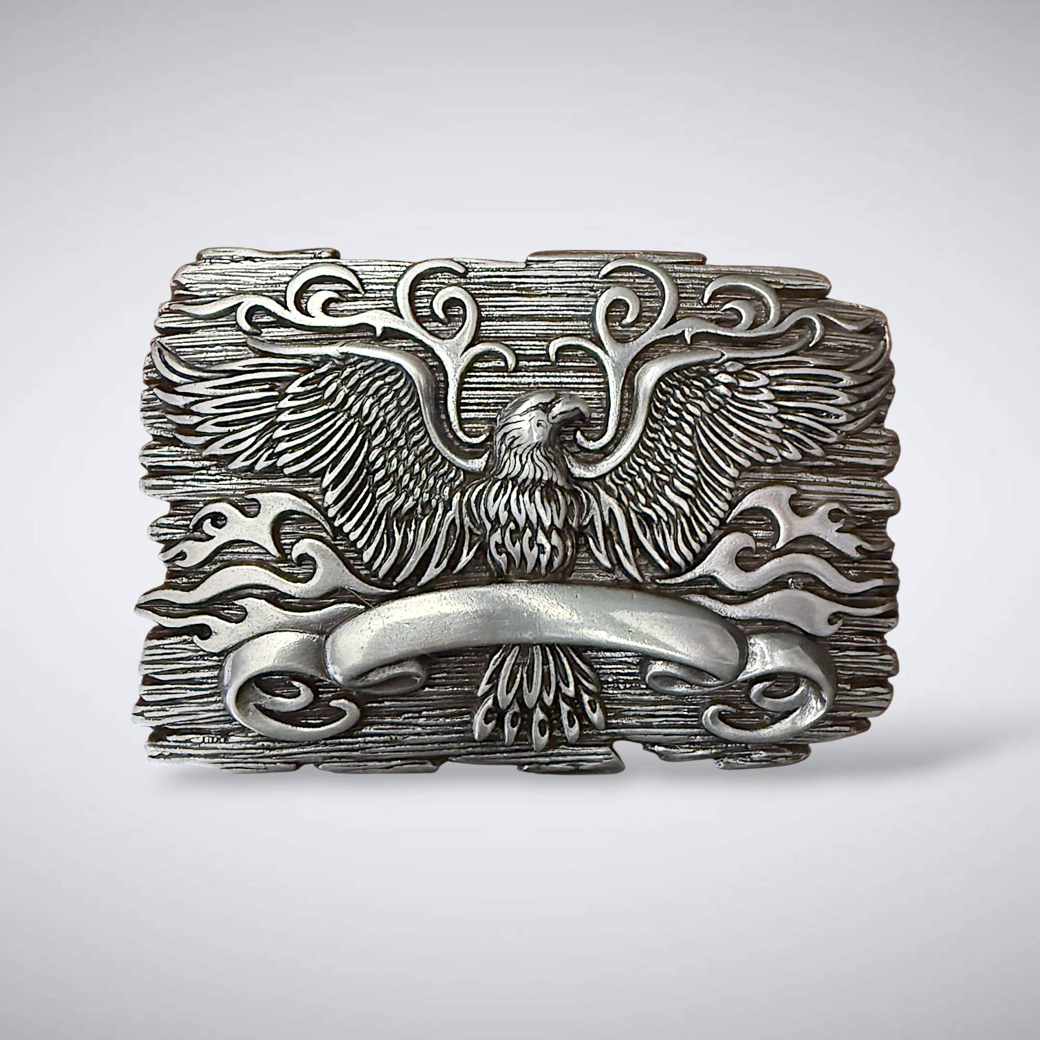 Liberty National Buckle — 38/40mm Antique Silver
