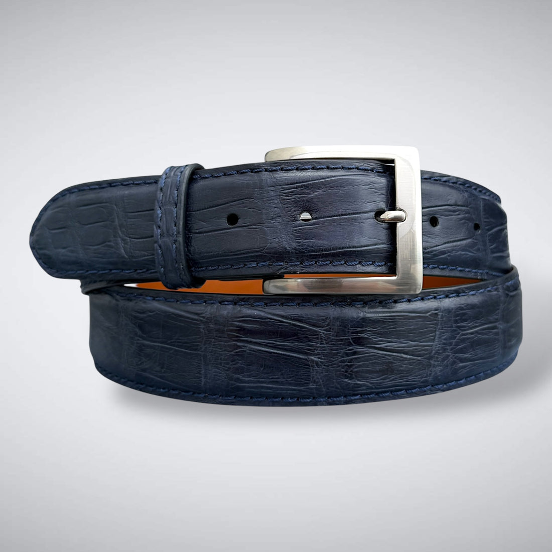 Atlantic Run Alligator Belt (Navy)