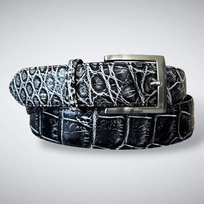 Ready To Ship One Piece Alligator Belt: Carbon PM