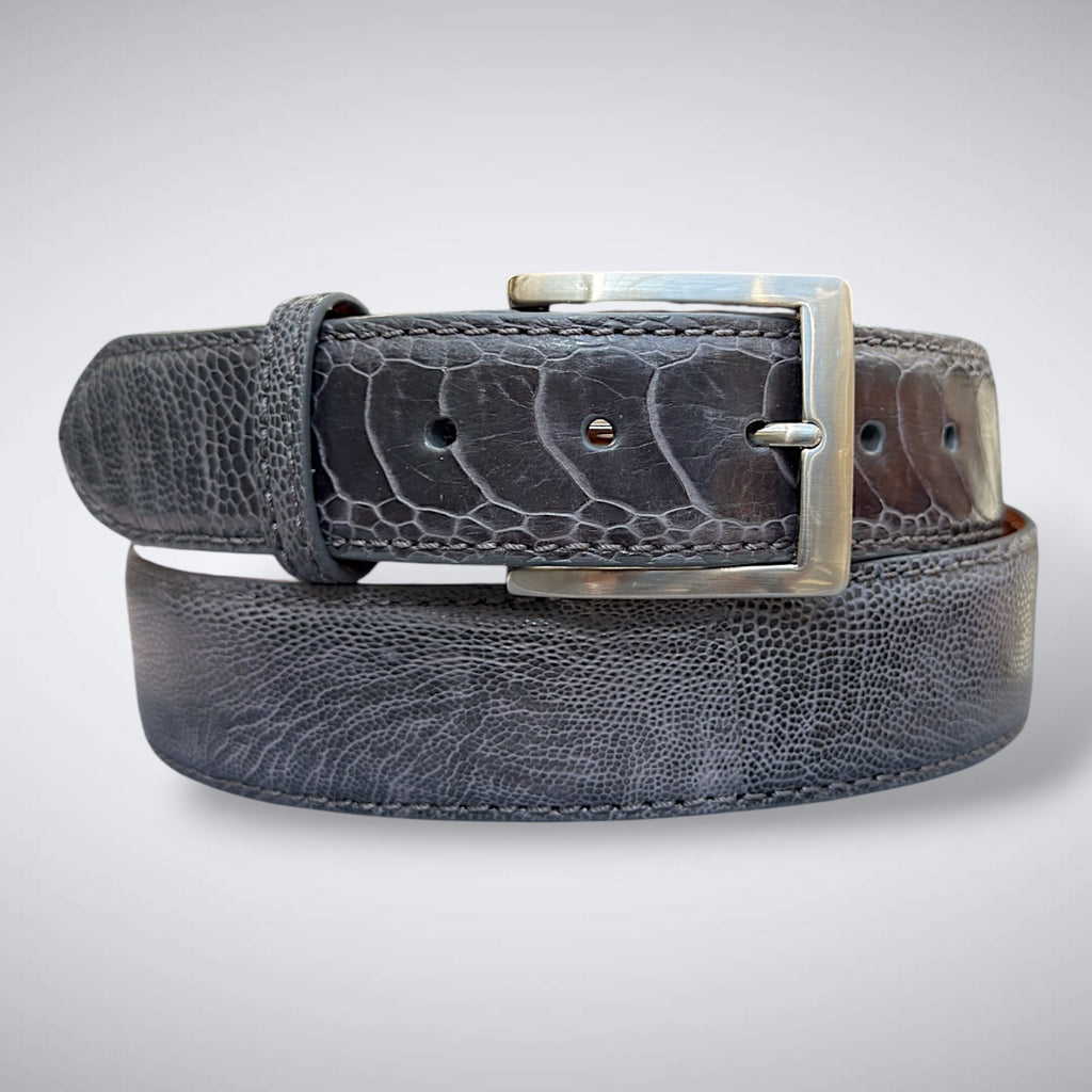 Ostrich Belt — Dark Gray | Shin