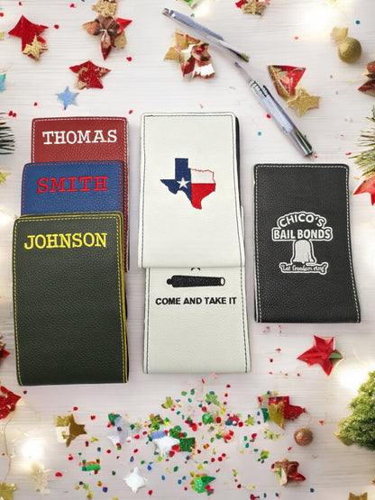 Personalized Calf Yardage Book Cover