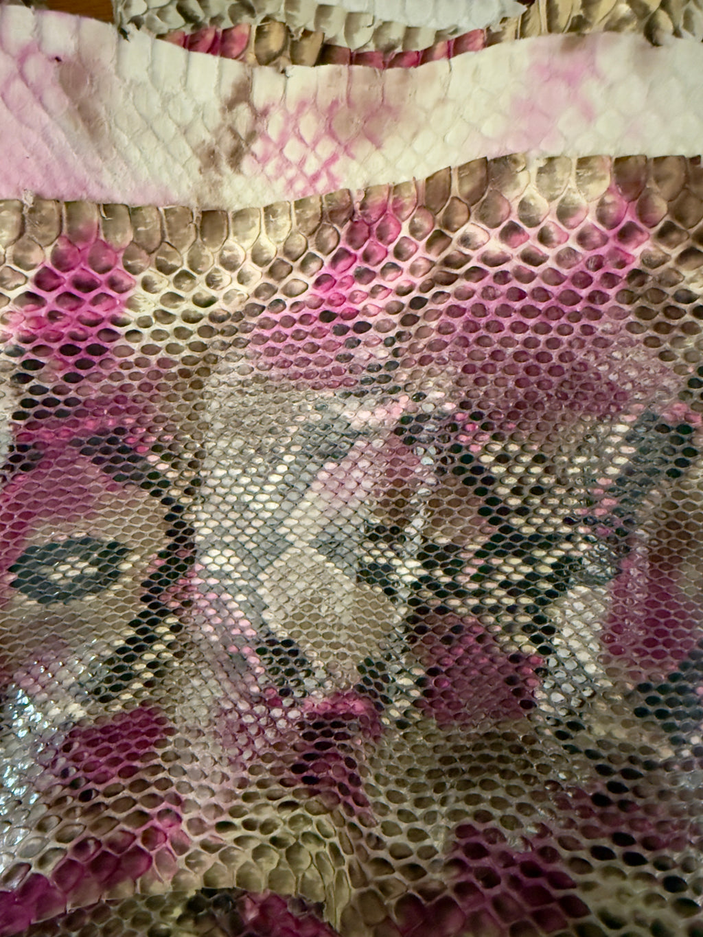 Rosé Mirage – Cut-to-Fit Python Belt Cut A