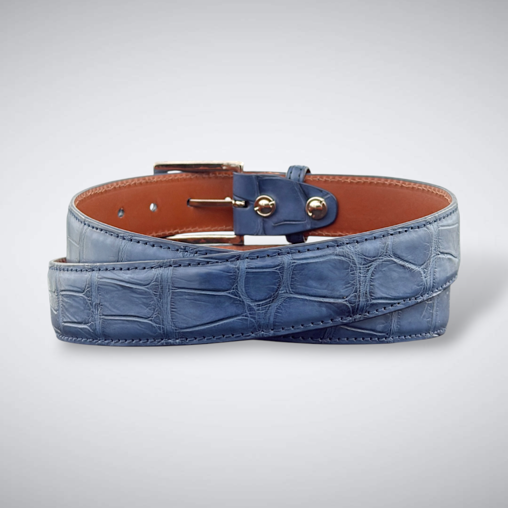Alligator Belt — Indigo | Matte