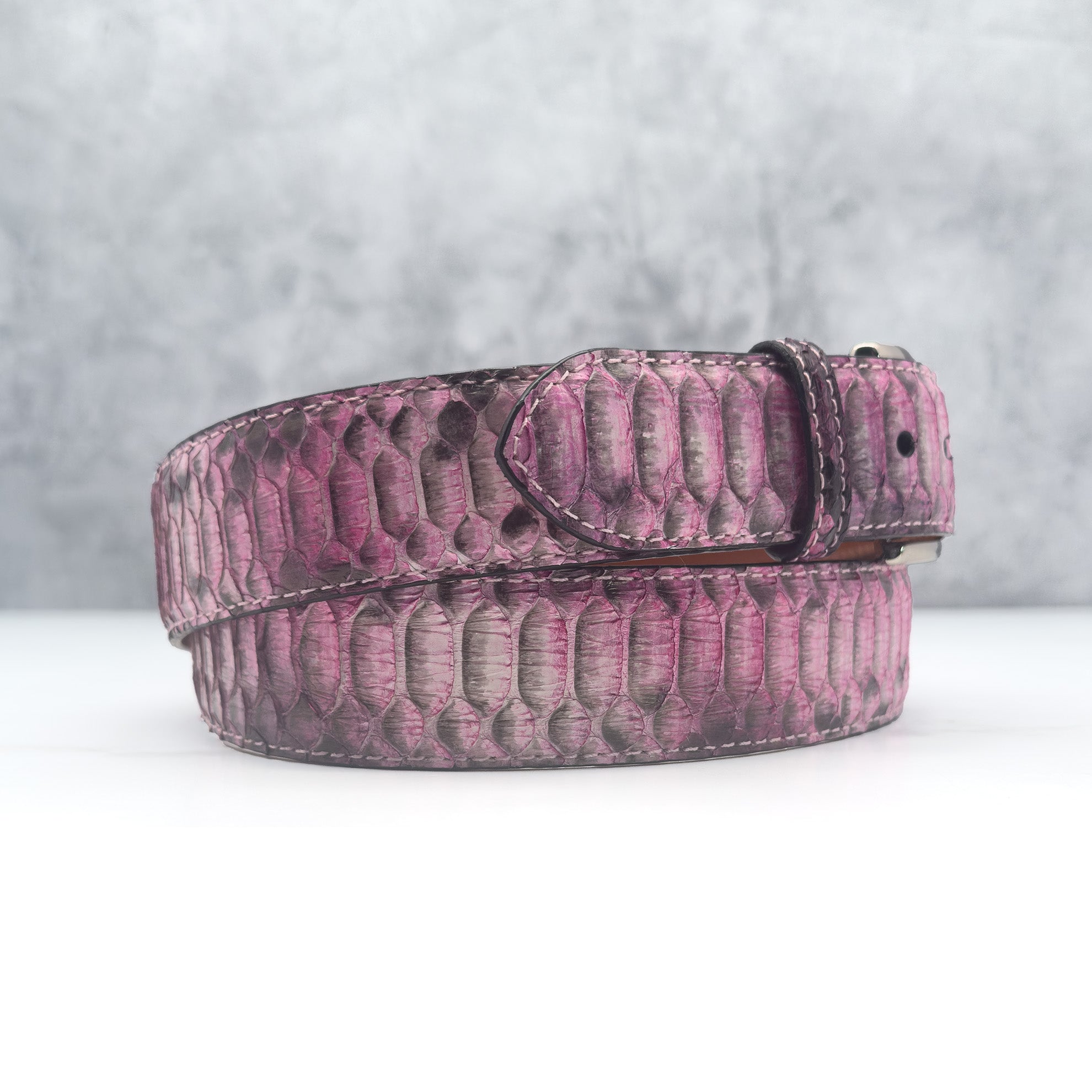 Ready To Ship Center Cut (belly scales) Python Belt: Kapalua 1.5&quot; Width