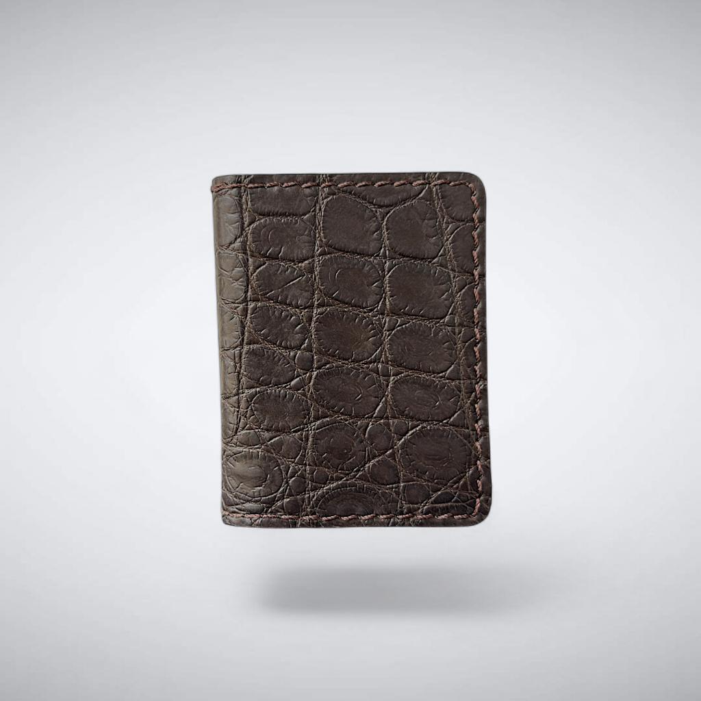 The Knox – Matte Nile Slim Card Case | Smoked Wood