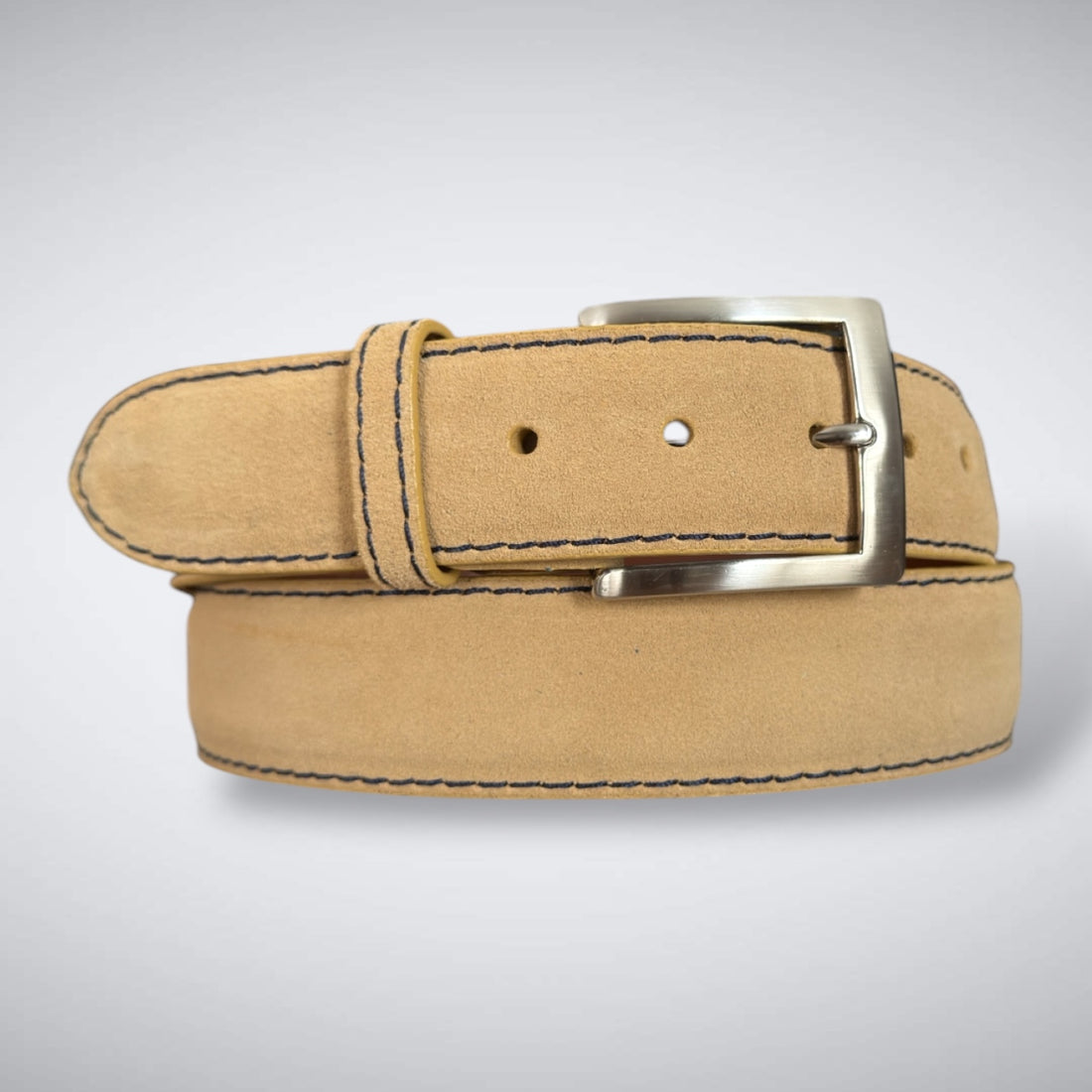 Ready To Ship Italian Calf Suede Belt: Legends Club (1.5 Width)