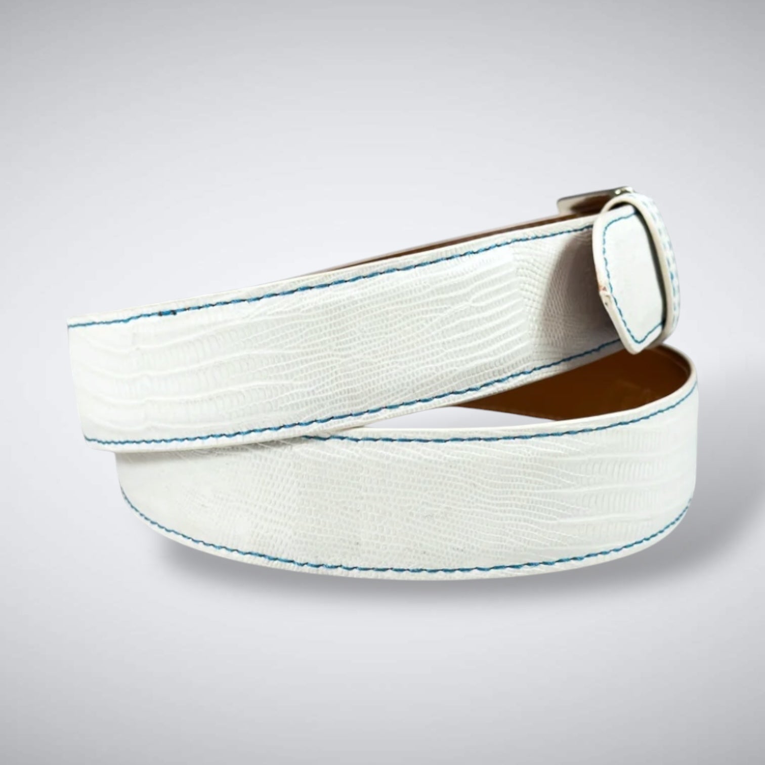 Lizard Belt — White