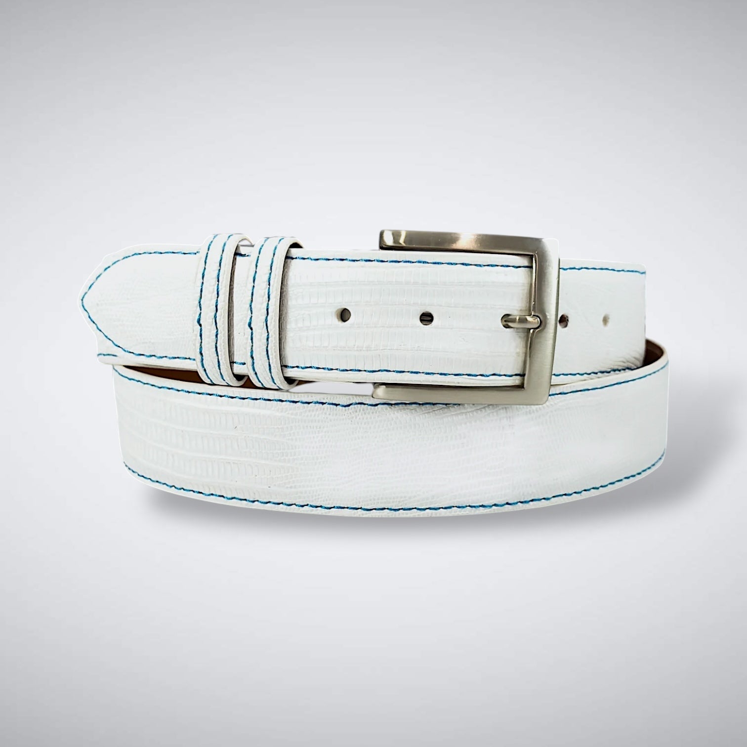Lizard Belt — White