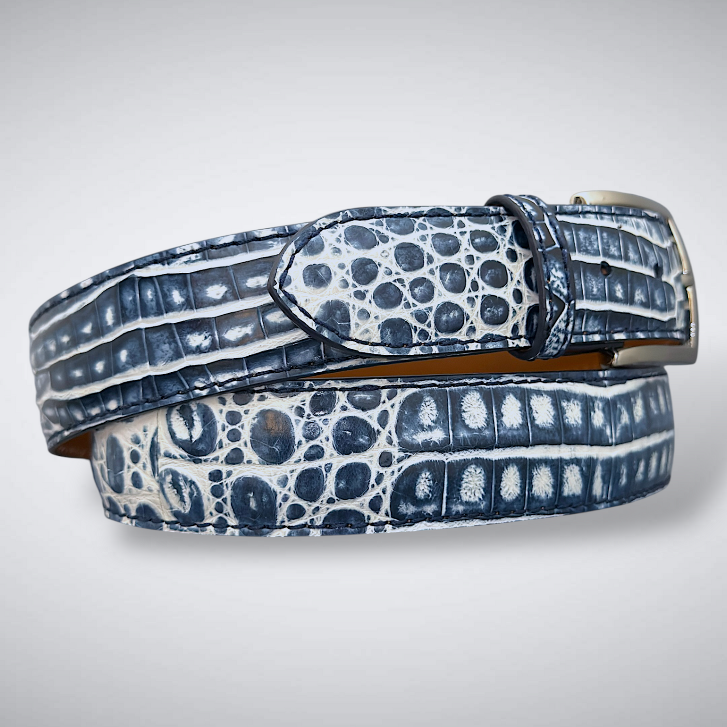 Argentine Crocodile Belt – Mariner Frost