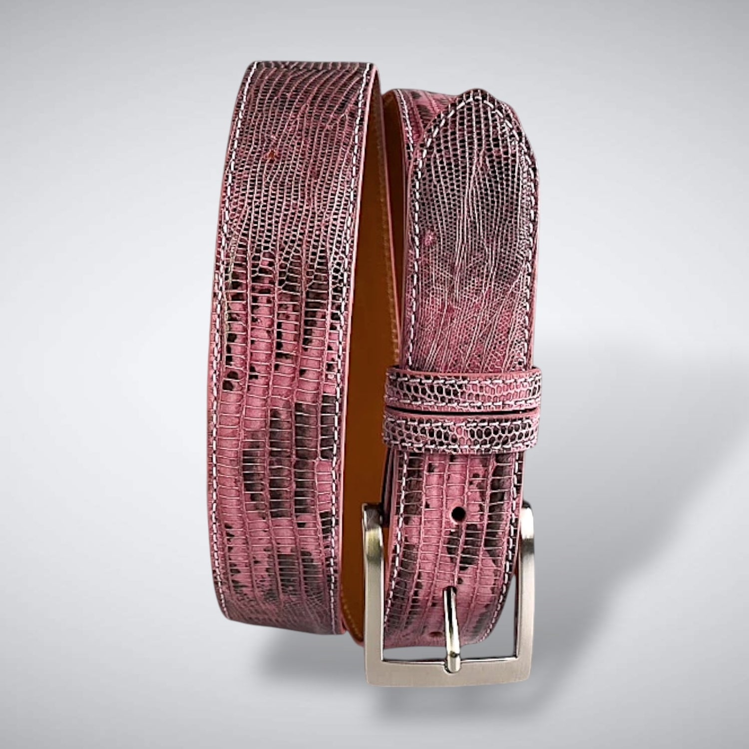 Lizard Belt: Marked Pink