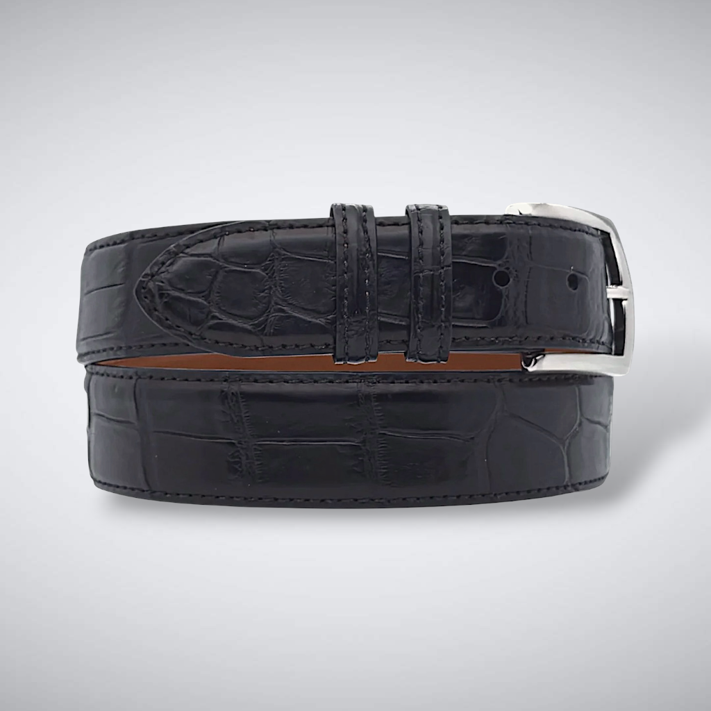 Alligator Belt — Black | Matte