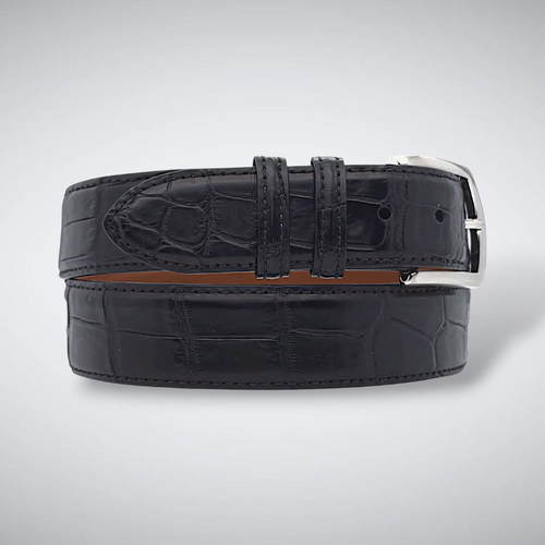Alligator Belt — Black | Matte