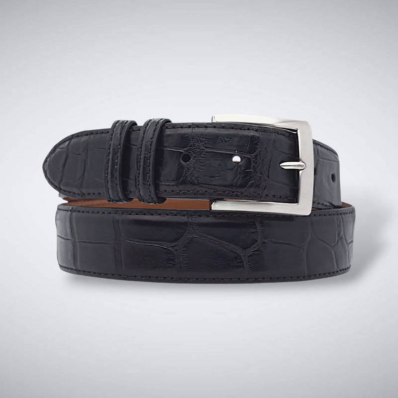 Alligator Belt — Black | Matte