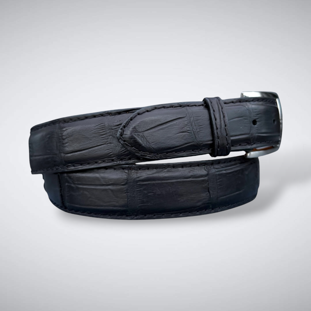 Alligator Belt — Black | Matte
