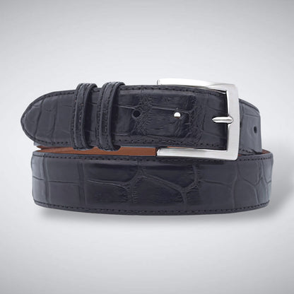American Matte Alligator Belt One Piece: Black