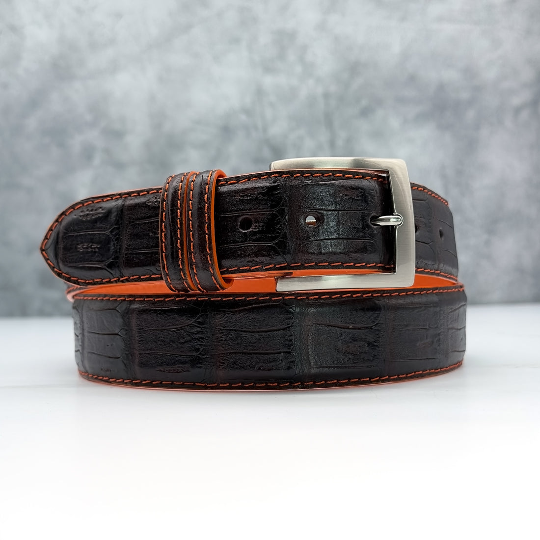 Ready To Ship Caiman Belt: The Browns 1.5&quot; width