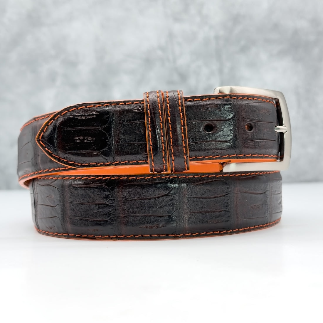 Ready To Ship Caiman Belt: The Browns 1.5&quot; width