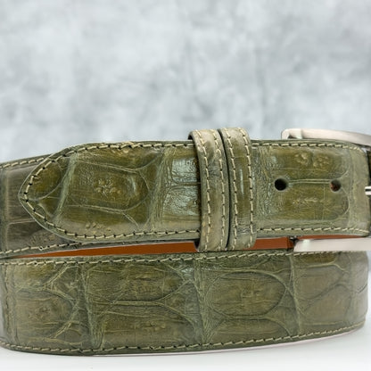 Ready To Ship Caiman Belt: Olive 1.5&quot; width