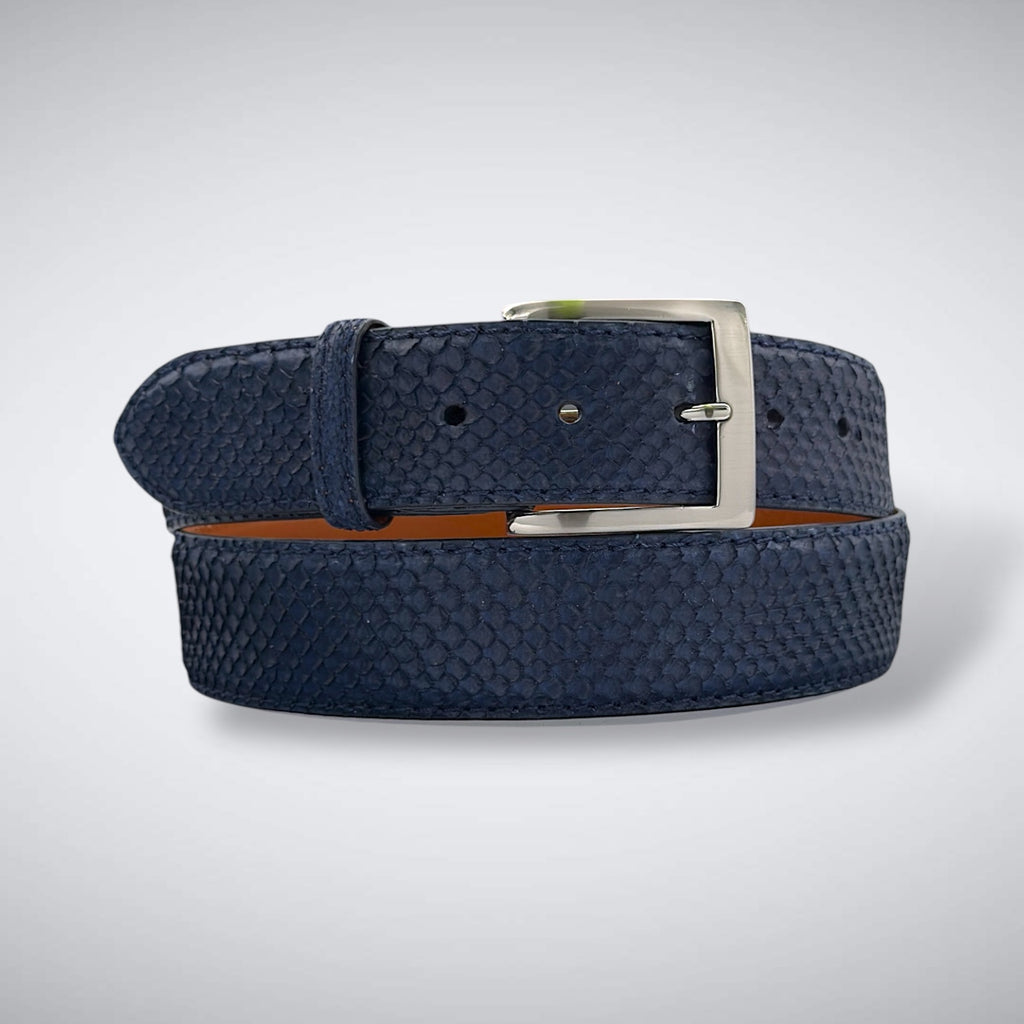Snake Belt — Navy | Python