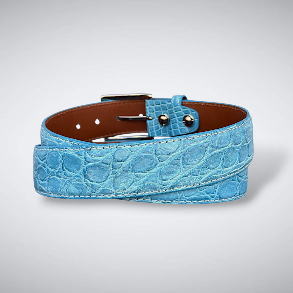 Caiman Belt — Sky Blue | Flank | Matte