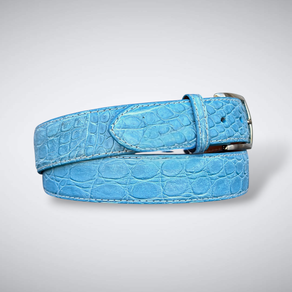 Caiman Belt — Sky Blue | Flank | Matte