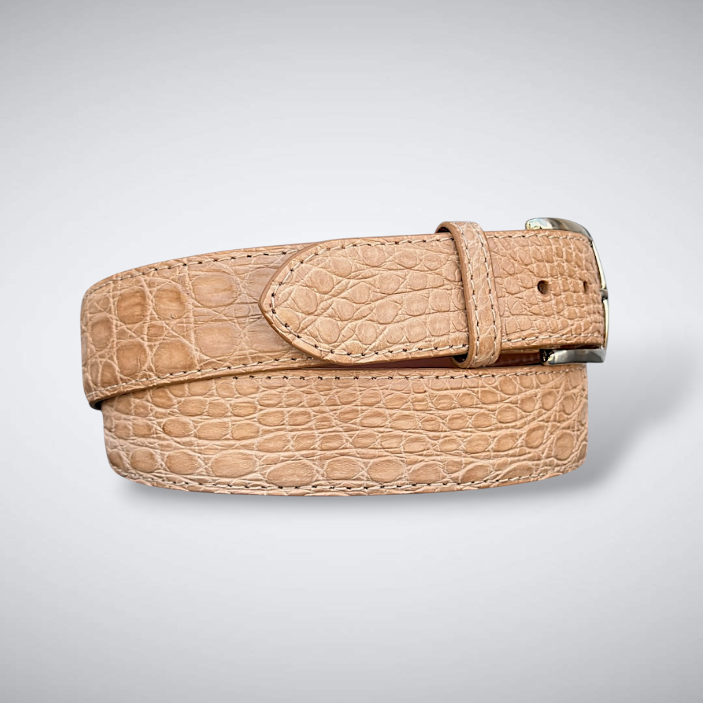 Caiman Belt — Tan | Flank | Matte