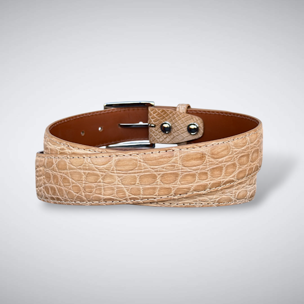 Caiman Belt — Tan | Flank | Matte