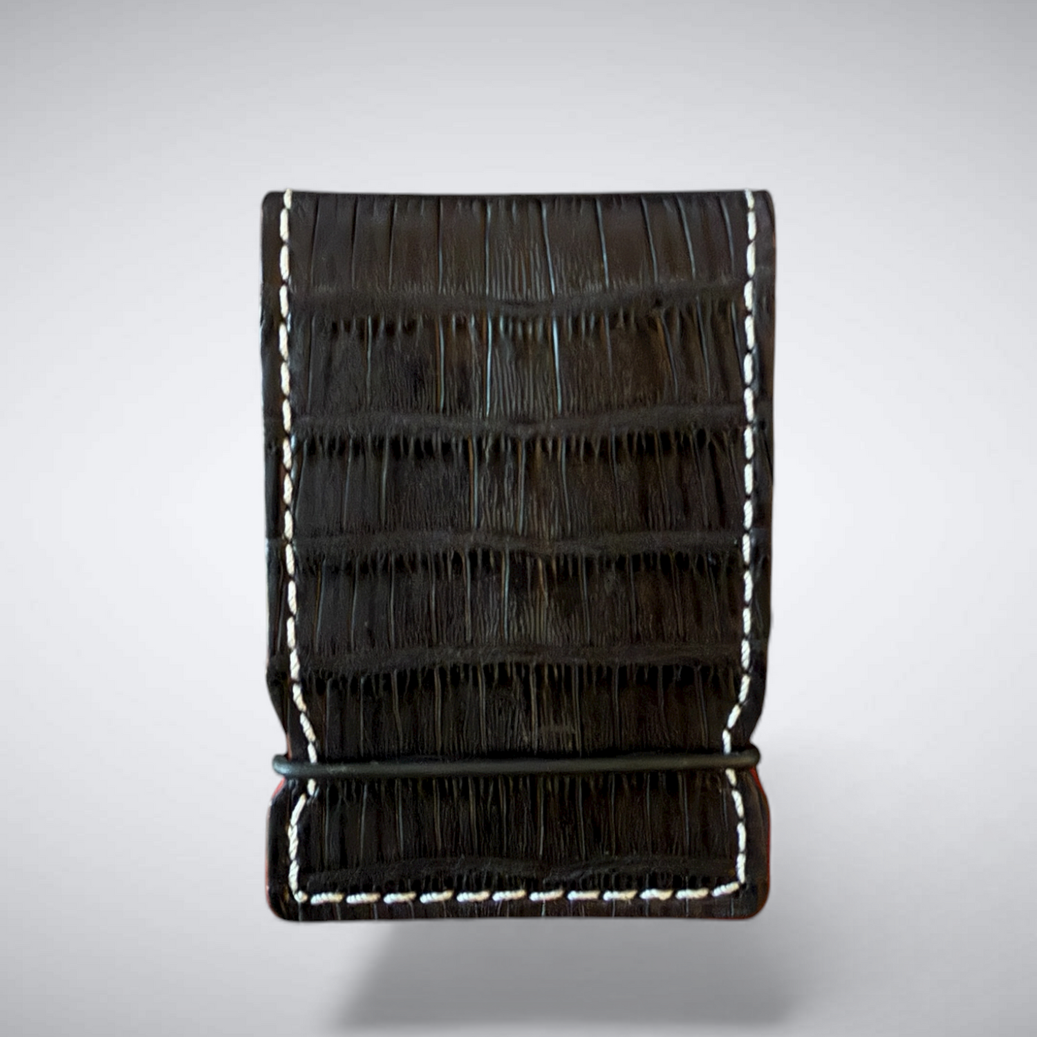 The Molinari Cash Cover — Matte Black Crocodile