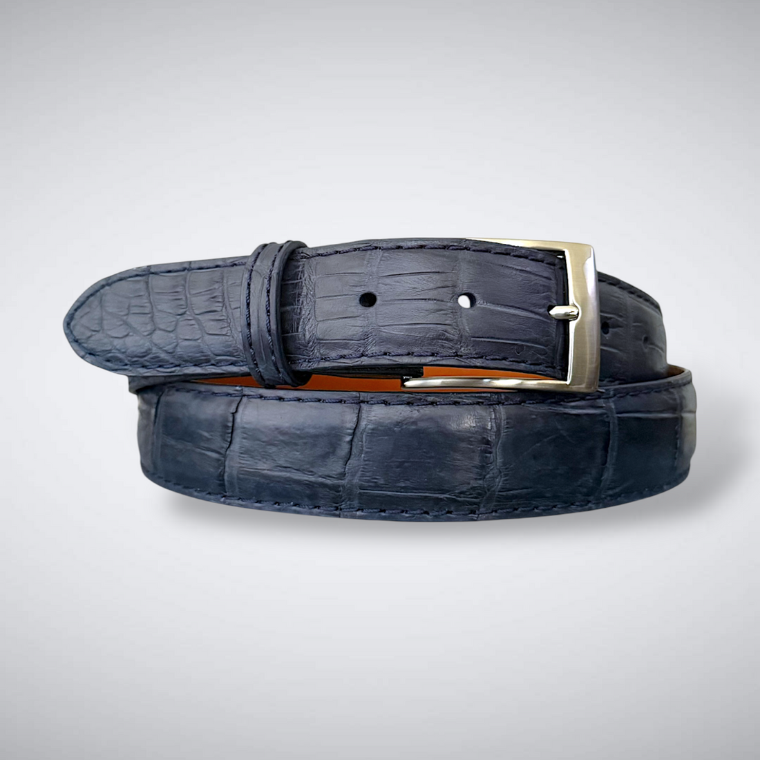 South Atlantic Run Alligator Belt (Navy, 1 3/8&quot; wide)