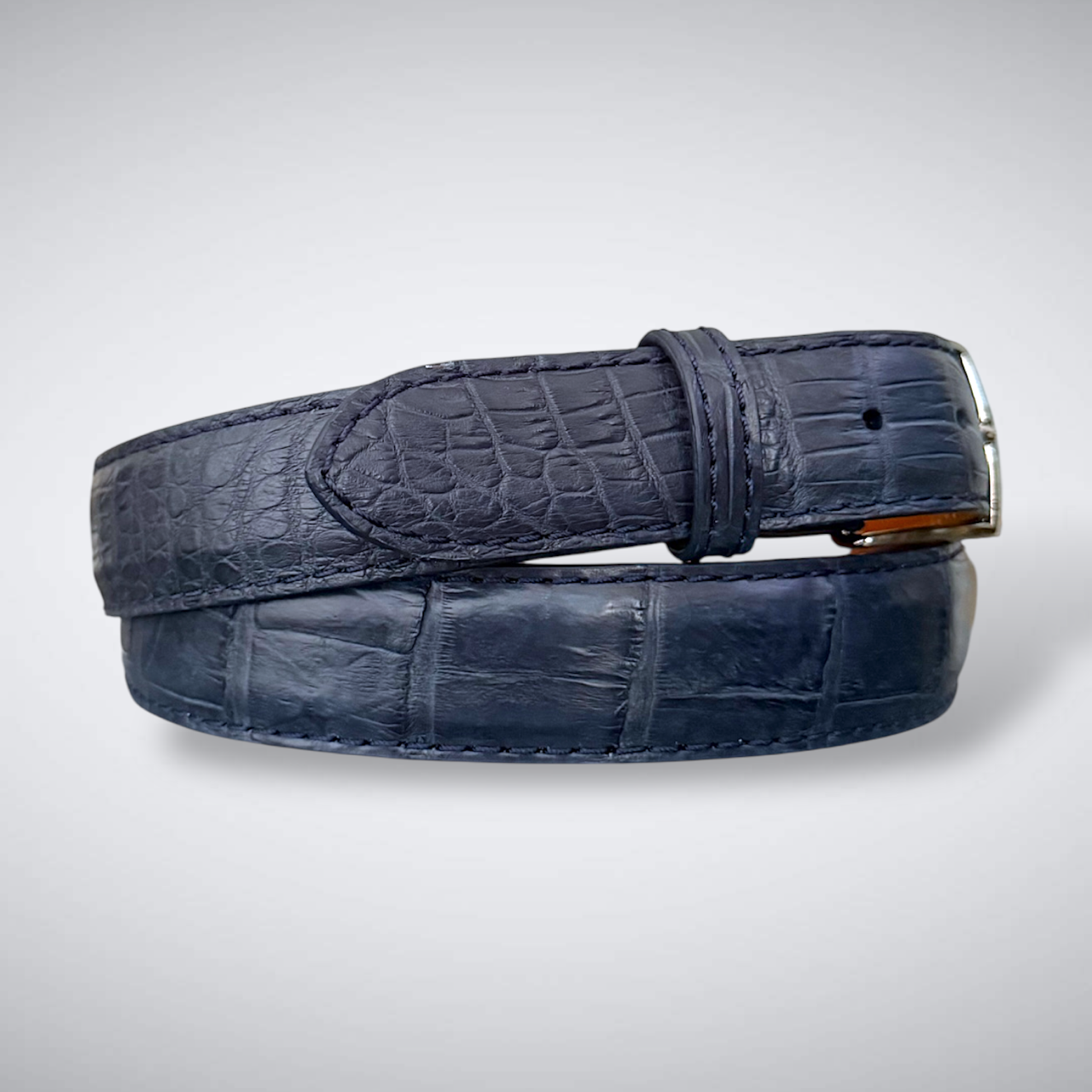 South Atlantic Run Alligator Belt (Navy, 1 3/8&quot; wide)