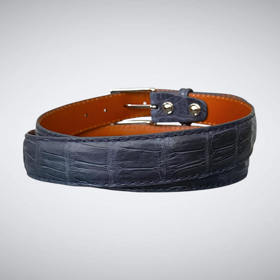 South Atlantic Run Alligator Belt (Navy, 1 3/8&quot; wide)