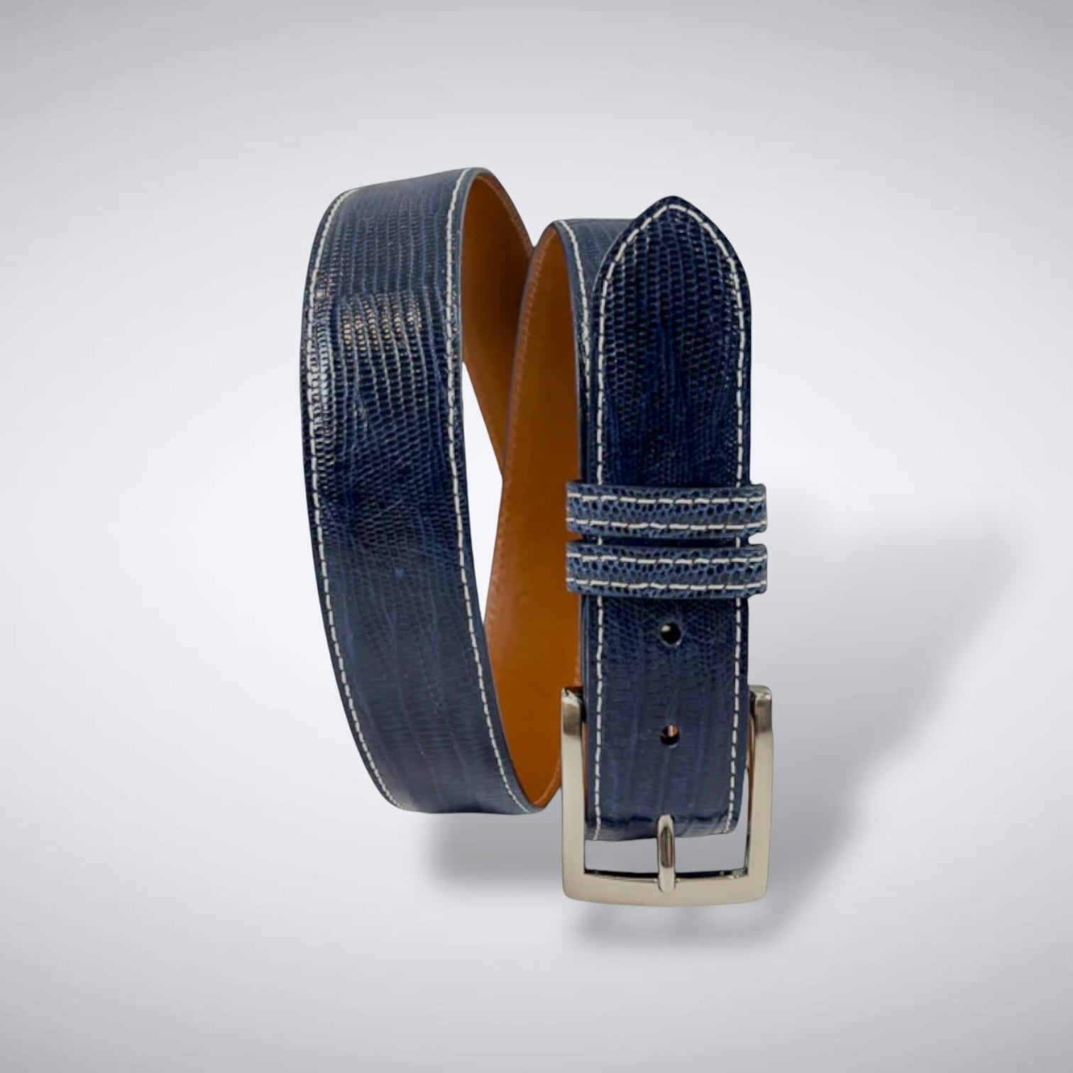 Lizard Belt: Navy