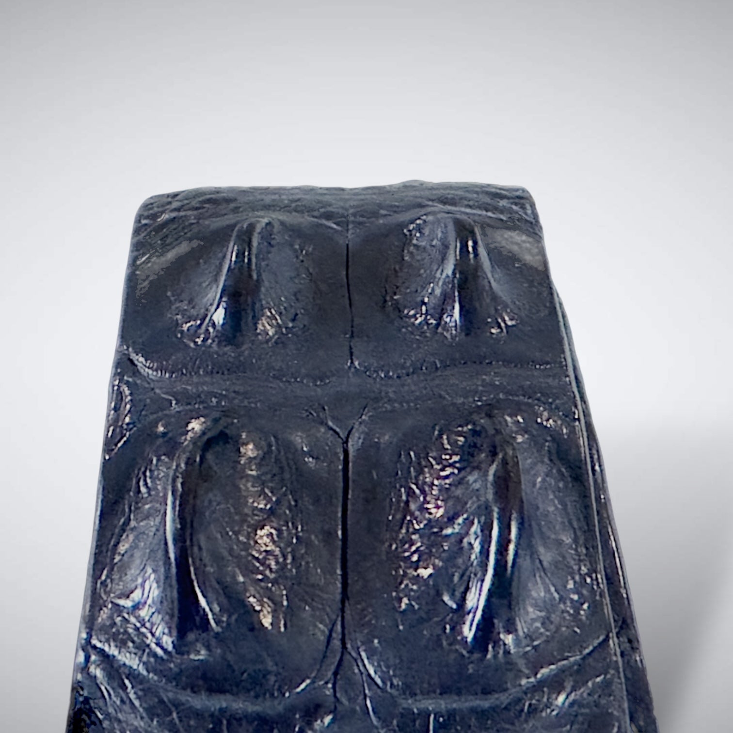 Crocodile Belt — Navy | Saltwater