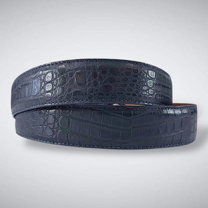 Argentine Caiman Belt: Navy