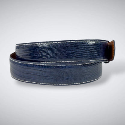 Lizard Belt: Navy