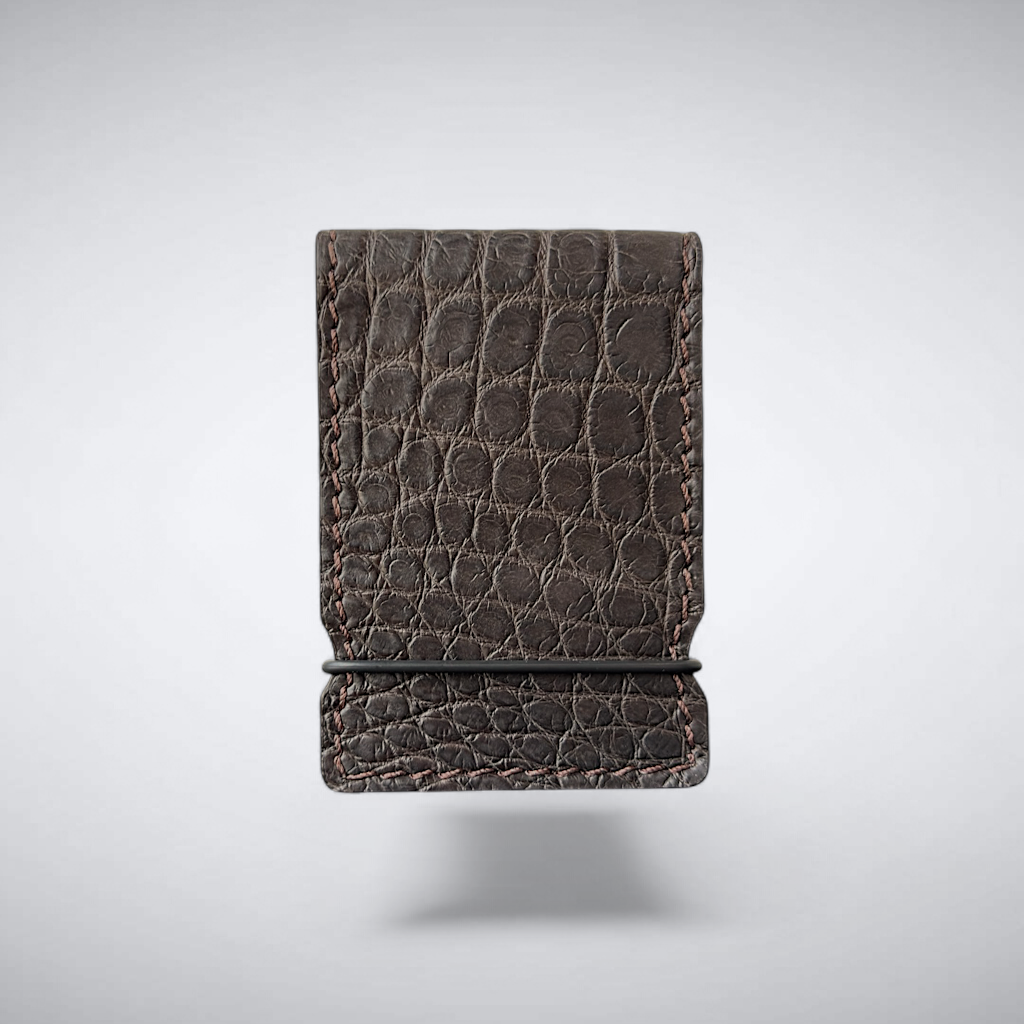 Nile Crocodile Cash Cover — Smoked Brown
