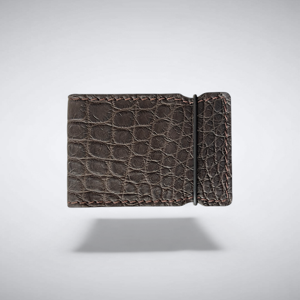 Nile Crocodile Cash Cover — Smoked Brown
