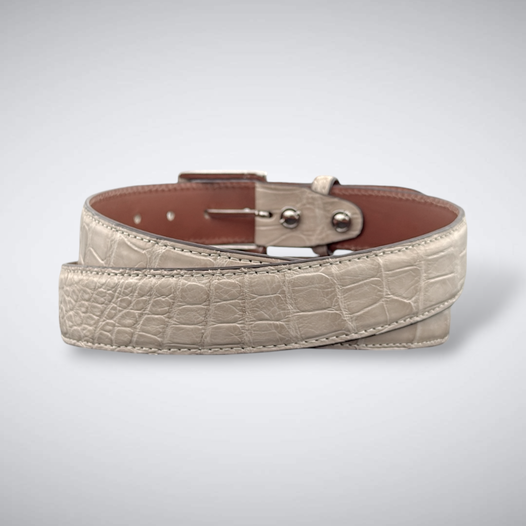 Alligator Belt — Oatmeal | Matte