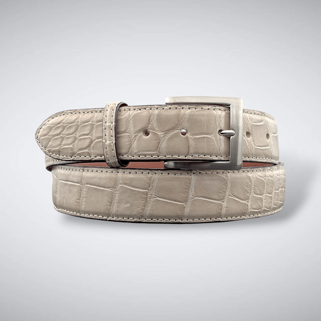 Alligator Belt — Oatmeal | Matte