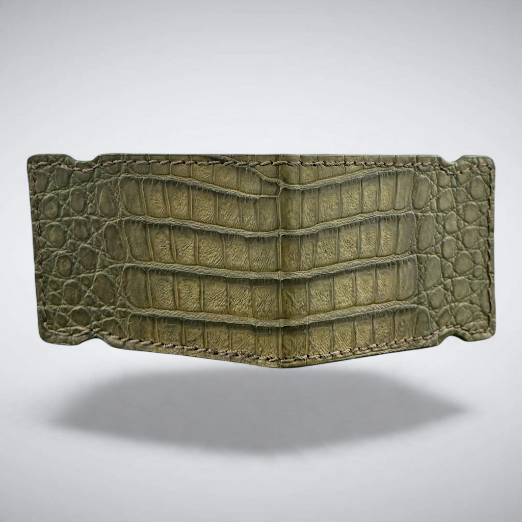 Caiman Crocodile Cash Cover — Olive